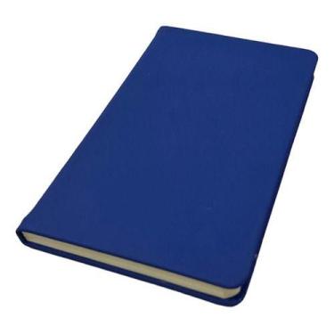 Imagem de Bloco Pautado Médio Emborrachado Tipo Caderneta 96 Folhas - oem, Azul