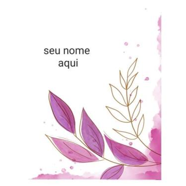 Imagem de Planner financeiro capa folhagem lilas - 2 - Produto Artesanal