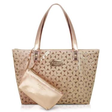 Imagem de Kit de Bolsa e Necessaire de 2 pçs Glitz Jacki Design Dourado