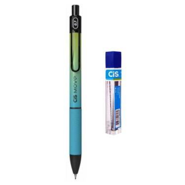 Imagem de Kit Lapiseira Move 0.7mm Cis Verde/Azul Degradê + Grafite