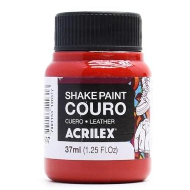 Imagem de Tinta para Couro Shake Paint Acrilex 37ml, 507 - VERMELHO FOGO