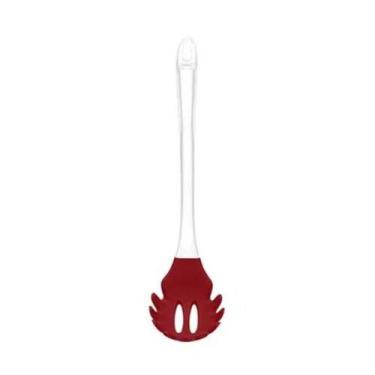 Imagem de Pegador Macarrão De Massa De Silicone Cabo Acrílico Vermelho - UD036 -