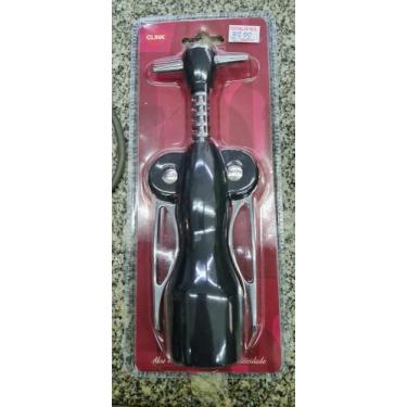 Imagem de Abridor De Vinho Saca Rolhas Aço Emborrachado Pronta Entrega - Clink