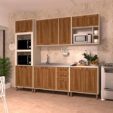 Imagem de Cozinha Modulada Completa 5 Peças Espaço Micro-ondas Sofia - LUCIANE M