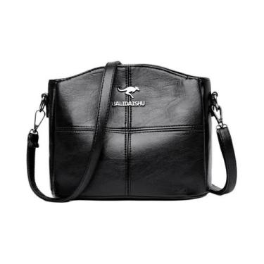 Imagem de Bolsa Feminina Pequena de Couro Macio - Bolsa de Ombro Crossbody Elega