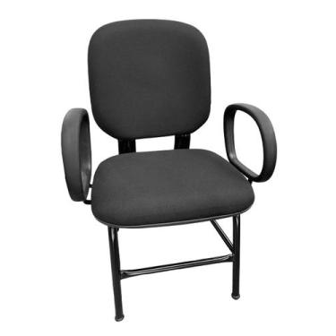 Imagem de Cadeira Para Obeso Plus com Braço Reforçada Até 170 Kg Anatômica em J 