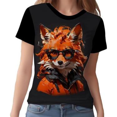 Imagem de Camisa Camiseta Tshirt Animais Óculos Raposa Moderna 6 - Enjoy Shop, G