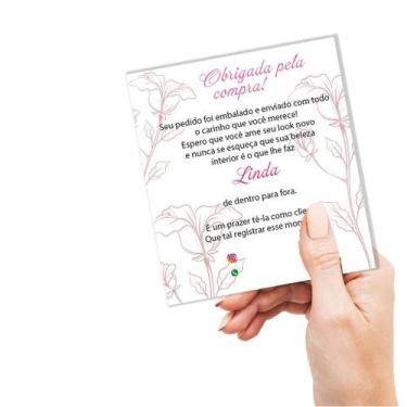 Imagem de 25 Cartão agradecimento Cliente pela compra, mimo,  Diversos - Teodoro