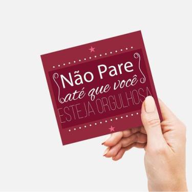 Imagem de Cartão motivacional  Orgulhosa   100 unid - Teodoro Impressos