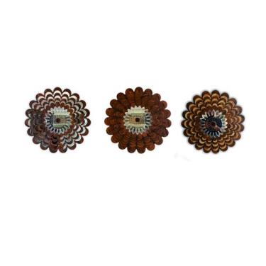 Imagem de Mandala Decorativa Ambiente Sala Quarto Kit 3 Pçs 38161 - CREATUS, mar
