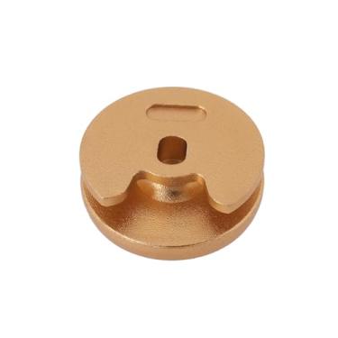 Imagem de YINETTECH 1pc Joystick Cap Metal Buttons Replacement Thumb Pad Cap Analog Compatible with Nintendo New 3DS 2DS XL LL Gold Metal Thumbstick Grip