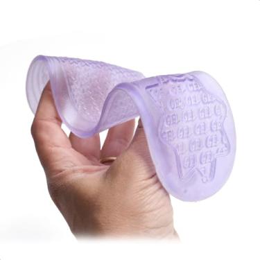 Imagem de Palmilha Ortopédica de Gel Anti Impacto Confortável Reduz Dores Fascite de Calcanhar e Esporão de Calcâneo (40/41/42)