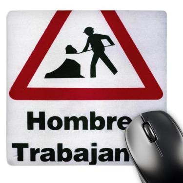 Imagem de 3dRose LLC 20 x 20 x 0,63 cm Buenos Aires, Argentina, Sign That Says Men Working Corey Wise Mouse Pad (mp_85234_1)