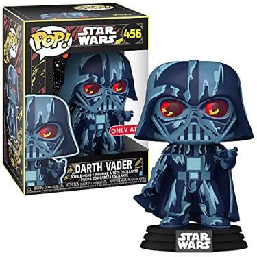 Imagem de Funko POP! Star Wars Retro Art Exclusive Darth Vader #456 w/ Free Acrylic Case