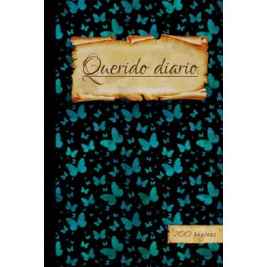 Imagem de Querido diario: Libreta antigua de tapa dura para escribir tu historia. Diario vintage con interior bonito. Libreta con muchas hojas. Diario secreto ... páginas. Cuaderno de pasta dura. 15 x 22 cm