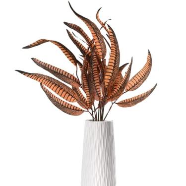 Imagem de HUIANER Plantas artificiais de outono, 60 cm, samambaias falsas de Boston, 20 peças, folhas artificiais de outono, caules de cenários de outono, para casa, arranjos florais, cozinha, colheita, dia de