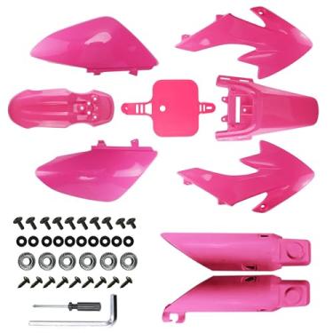 Imagem de PRO BAT 7 Pcs Crf50 Kit De Para-Lama De Plástico Com Capa De Proteção De Suspensão De Garfo Xr50 Kit De Para-Lama De Carenagem Motor Kit De Trabalho De Carroceria De Carenagem De Para-Lama Completo