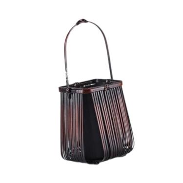 Imagem de Ｂｅｓｇａ Vaso de flores de bambu Decoração para casa para quarto Escritório Estante Casa, 10cmx10cmx26cm