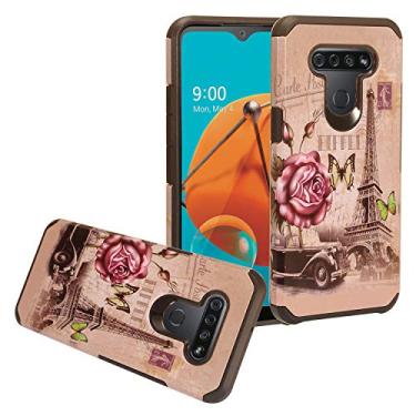 Imagem de CELZEN - Para LG K51, LG Reflect (LM-K500) - Capa de telefone com imagem híbrida