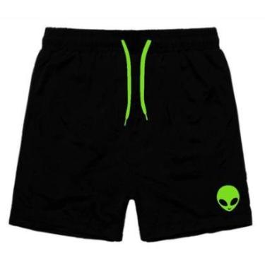 Imagem de Short Masculino Tactel Estampado Com Bolsos Moda Praia Verão-Masculino