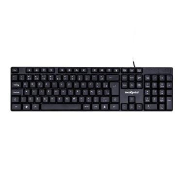 Imagem de Teclado USB Maxprint OfficeEasy Preto, Preto