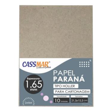 Imagem de Papel Paraná Holler 1,65mm 21,5 X 15,5cm 10 Unids. P Capas - Cassmar