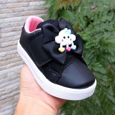 Imagem de Tênis Laço Nuvem De Velcro Infantil  Menina Delicado-Feminino