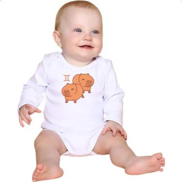 Imagem de Body intantil Signo Capivara Gemeos - Alearts, G