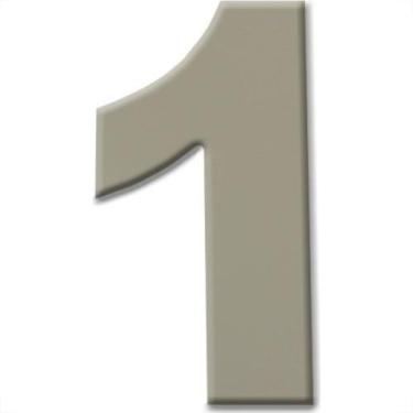 Imagem de Numero Aluminio Espelhado 1 15Cm 15 - DECORE