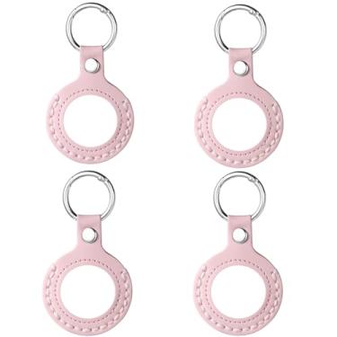 Imagem de MUDOR Pacote com 4 porta-moedas AA, serve em tamanho de moeda de 34 mm, suporte de moeda de sobriedade costurado à mão para fichas AA, moedas de recuperação, fichas e medalhão