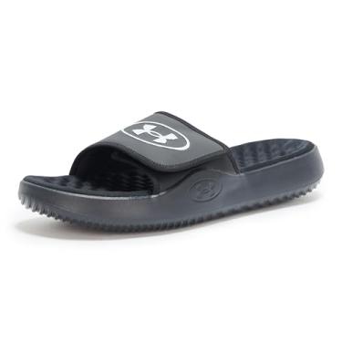 Imagem de Under Armour Sandália masculina Ignite Pro 8 Slide, (001) preto/galáxia preto/preto, 39