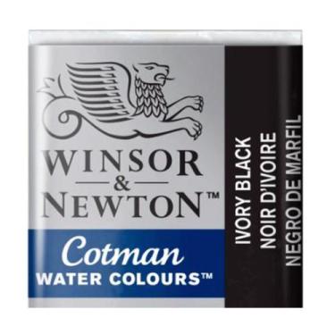 Imagem de Tinta Aquarela Pastilhas Winsor & Newton Cotman, IVORY BLACK - 331