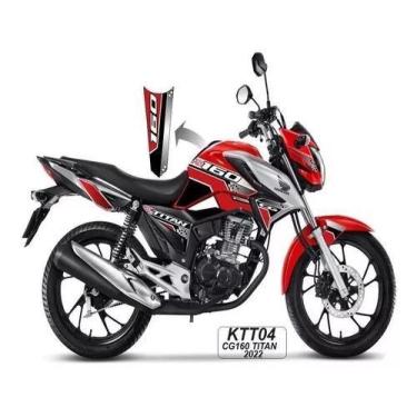 Imagem de Kit Adesivos Titan Cg 160 2022  Carenagem  Friso Roda - Resitank