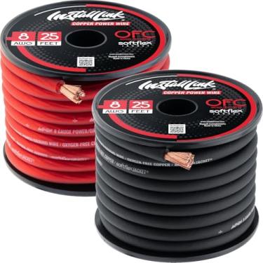 Imagem de Install Link Fio de alimentação de calibre 8, cobre OFC puro (7,6 m x 2 carretéis = 15,2 m)