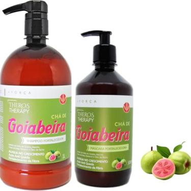 Imagem de Kit Chá de Goiabeira Fortalecedor Capilar – Shampoo 1L e Máscara para Crescimento e Fortalecimento dos Fios