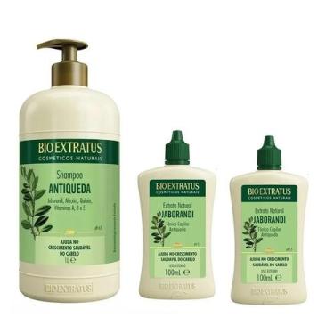 Imagem de Kit Jaborandi Bio Extratus 2 Tônico 100ml + Shampoo 1 Litro
