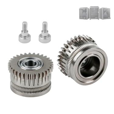 Imagem de Xirbbo K1 Max Extruder Upgrade Extruder Gears 2Pcs Motor K1 Max Extruder Gears Kit Para K1 / K1 Max / K1C Niquelado Aço Endurecido Chapeamento 3D Impressora Acessórios Peças