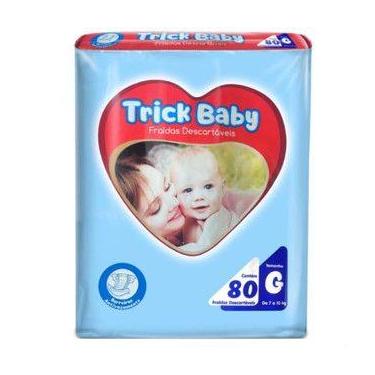 Imagem de Fralda Descartável Infantil Pacotão Trick Baby G 80 Un.