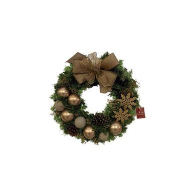 Imagem de Guirlanda de Natal decorada de 45 cm - Brilha Natal e Wanda Hauck