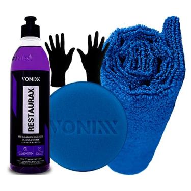 Imagem de Kit Restaurax Restaurador Renovador Revitalizador de Plasticos e Borrachas + Aplicador