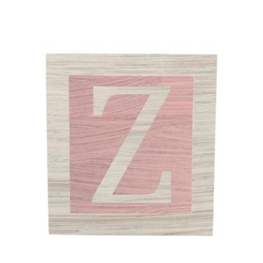 Imagem de Cubo Rosa Letra Branca com Aplique Festa Chá de Bebê Decoração 8x8x8 C