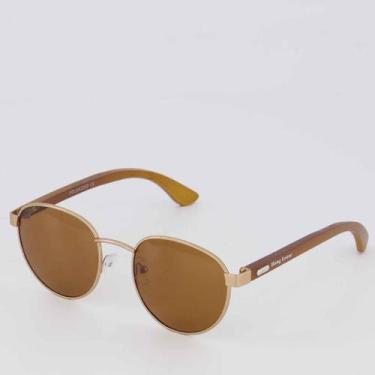 Imagem de Óculos de Sol Hang Loose Round Marrom, Único