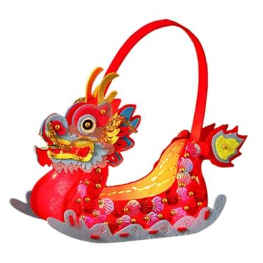 Imagem de shamjina Dragon Boat Festival Decoração Diy Sewing Conjunto de materiais Bolsa de armazenamento de material educacional, Vermelho