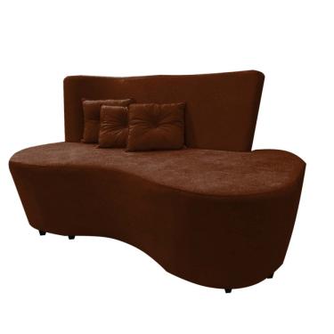 Imagem de Sofa Curvo Feijão Organico Aliance 147 TerraCota