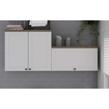 Imagem de Armário Multiuso Lavanderia Modulado Área de Serviço 31 Acquaflex Geni