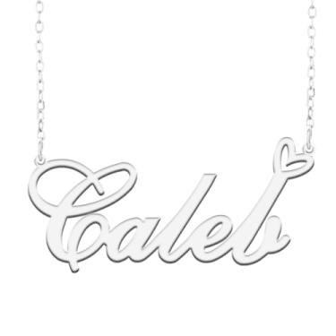 Imagem de A168A Colar de nome personalizado personalizado personalizado colar de nome banhado para mãe filha amizade feminino dia dos namorados aniversário de Natal ano novo, Metal, Sem pedras preciosas