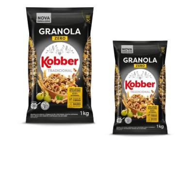 Imagem de Granola De Cereais Zero Açúcar 1kg Kobber Kit 2