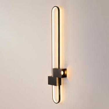 Imagem de HOSETEON Arandela de parede linear Minimali LED luz de lavagem de parede interna Arandelas longas luzes de parede r g fundo do quarto Hardwired ng luminária lavada