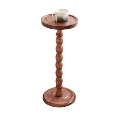 Imagem de Mesa lateral redonda, pequena mesa de bebida para pequenos espaços, mesa de centro moderna com destaque para sala de estar, quarto, cantos e escritório, Z