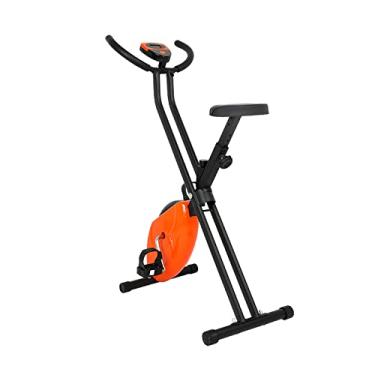 Imagem de Bicicleta ergométrica dobrável, bicicleta vertical para ciclismo, X-Bike magnética, resistência ajustável, equipamento de fitness doméstico